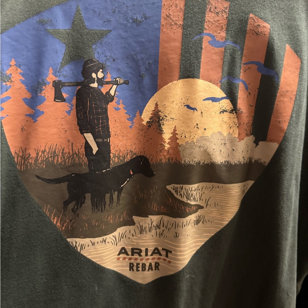 Ariat Rebar Graphic T-Shirt Men’s XL Green